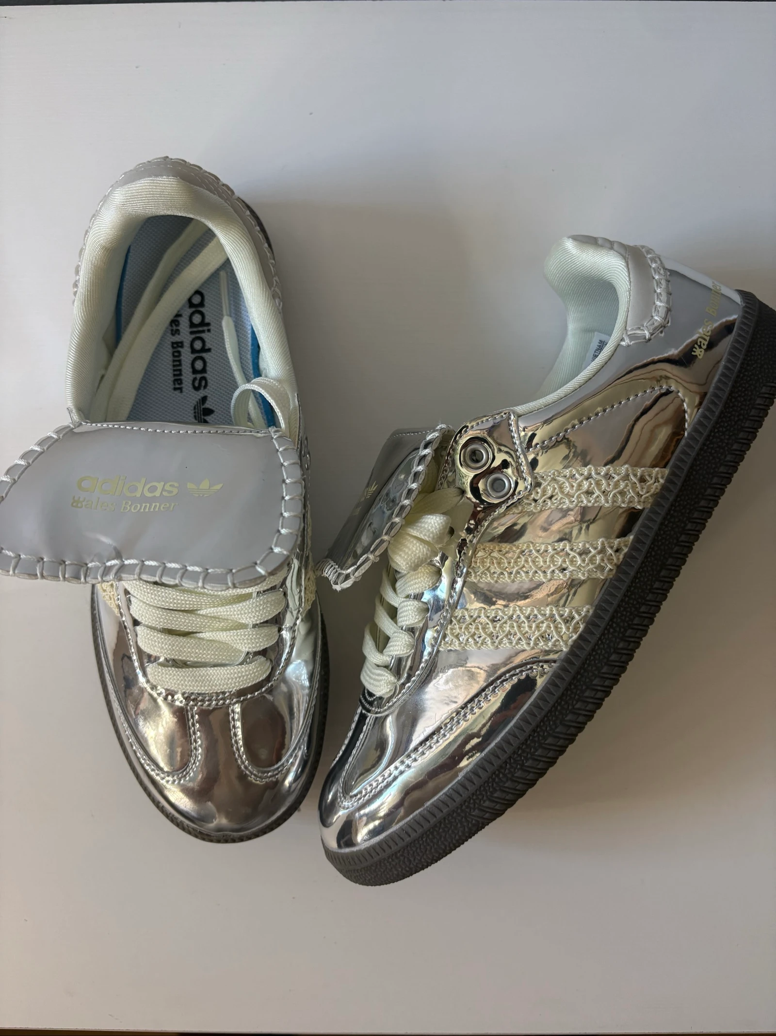 Silver Sneakers Size 40 Wales Bonner Style ✨ – photo 2